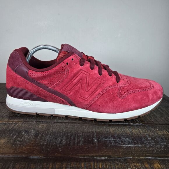 NEW New Balance 996 Mens Size 9 D Lifestyle Running Shoes MRL996LO Red Suede - Picture 5 of 11
